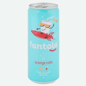 Напиток газированный Fantola Orange Cola, 330 мл, металлическая банка