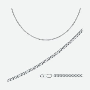 Цепь SOKOLOV из серебра с алмазной гранью плетения «Бисмарк» 968140504, размер 65 см