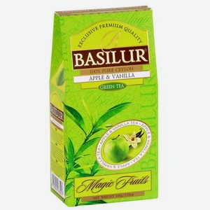 Чай зеленый Basilur Волшебные фрукты  Яблоко, ваниль , 100 г