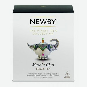 Чай черный Newby Masala Chai со специями в пирамидках 25 пакетиков