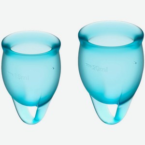 Менструальные чаши Satisfyer Feel Confident Blue 15 + 20мл