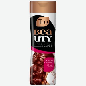 Шампунь Teo Beauty Color Protect Сохранение цвета для всех типов окрашенных волос, 350 мл, Болгария