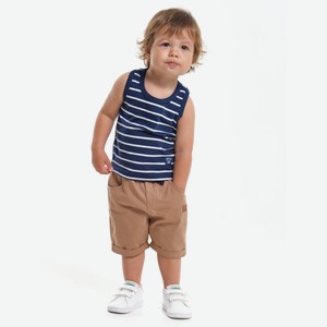 Комплект для мальчика шорты и футболка Mini Maxi, полоска (80)