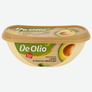 Крем на растительных маслах De olio лайм, масло авокадо 72,5% 220г