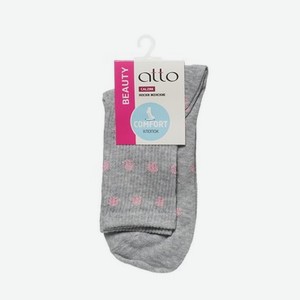 Женские носки Atto C1485 , трикотажные , серые , р.23-25
