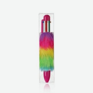 Шариковая ручка - автомат УРРА   Пушистик   , 6 цветов