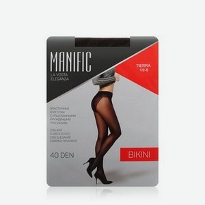 Женские колготки Manific Bikini 40den Tierra 1/2 размер