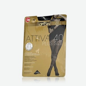Женские колготки Omsa Attiva Plus size 40den Nero 6 размер