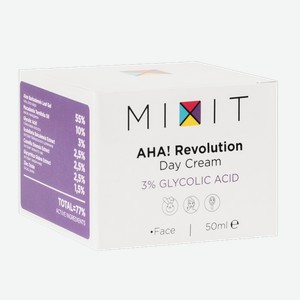 Дневной крем длялица MIXIT Aha Revolution 3% glycolic acid, 50мл
