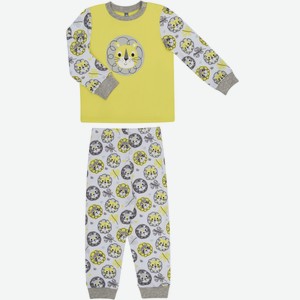 Пижама для мальчика Be2Me «Сновидения», лаймовая с (74-80)