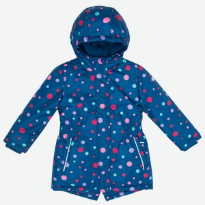 Куртка для девочки Barkito, темно-синяя (98)