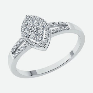 Кольцо SOKOLOV Diamonds из белого золота с бриллиантами 1012615-3, размер 17