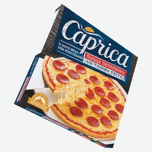 Пицца Caprica Пепперони на тонком тесте замороженная, 320 г