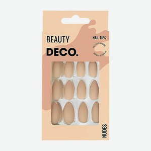 DECO. Набор накладных ногтей NUDES cream almond