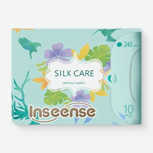 INSEENSE Прокладки женские гигиенические дневные Silk Care 10