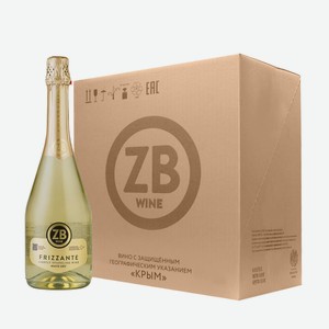 Вино игристое белое сухое ZB Frizzante White Dry (6 шт.) 0.75 л