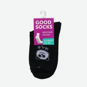 Женские носки Good Socks   Панда   Черный р.35-39