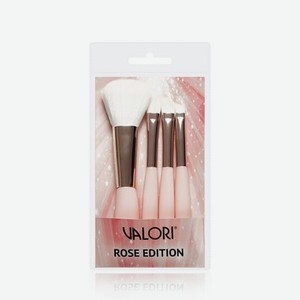 Набор кистей для макияжа Valori   Rose Edition   4шт