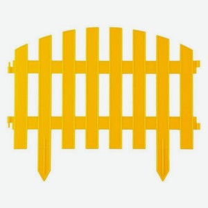 Забор декоративный GARDENPLAST Renessans желтый, 35х45 см, 7 секций