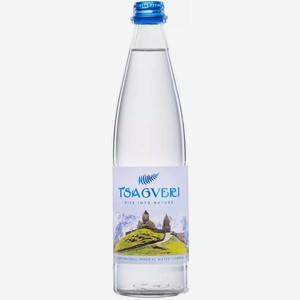 Минеральная лечебно-столовая вода ЦАГВЕРИ ГАЗ. СТ/Б. 0,5Л, 0,5