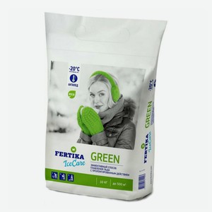 Противогололедное средство сухое Fertika Icecare Green 10 кг