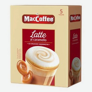 Кофейный напиток MacCoffee Latte карамель растворимый 22 г х 5 шт