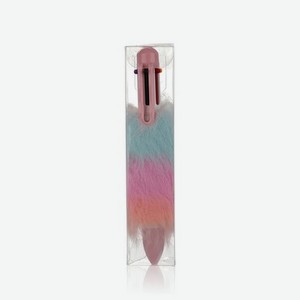 Шариковая ручка - автомат УРРА   Пушок градиент   6 цветов