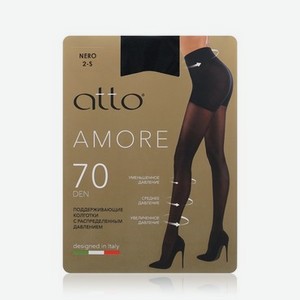 Женские поддерживающие колготки Atto Amore 70den Nero 2 размер
