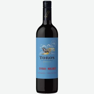 Вино Торос Сентенаро Сира-мальбек 8,5-15% Кр. Сух. 0,75л, 0,75