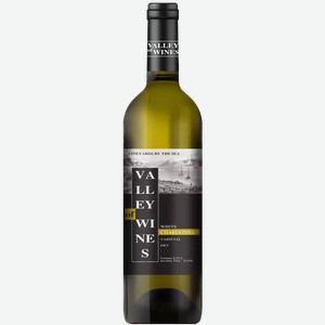 Вино ординарное ДОЛИНА ВИН ШАРДОНЕ 10-12% БЕЛ. СУХ. 0,75Л, 0,75