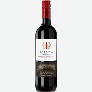 Вино ординарное ИЛИАДА 8,5-15% КР. СУХ. 0,75Л, 0,75