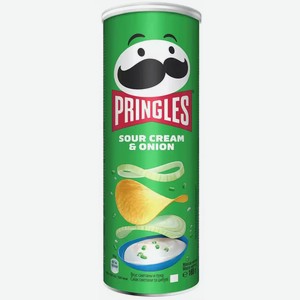 Чипсы Pringles Со Вкусом Сметаны И Лука 165г