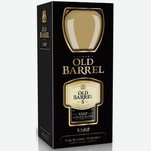 Коньяк Фазерс Олд Баррель 5 Лет 40% П/уп. + Бокал 0,5л, 0,5 в магазине ...