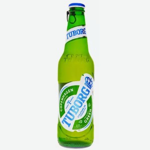 Пиво Tuborg Green Светл. Фильтр. Пастер. Ст/б. 0,33л, 0,33