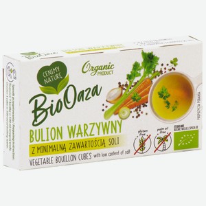 Бульон Biooaza овощной с минимальным содержанием соли, 60г Польша