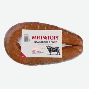 Колбаса Мираторг Краковская полукопченая, 430г