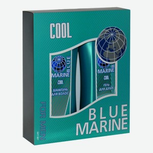 Косметический набор для волос и тела Blue Marine Cool для мужчин 2 предмета