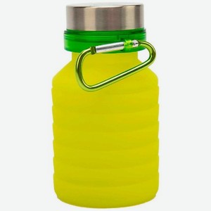 BRADEX Бутылка для воды силиконовая складная с крышкой и карабином, 500 мл