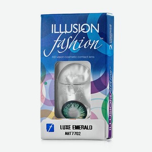 ILLUSION Цветные контактные линзы fashion LUXE emerald
