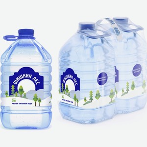 Вода питьевая негазированная Шишкин лес, 5 л (2 шт)
