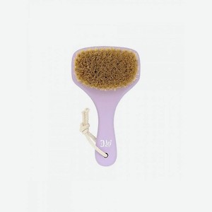 LEI Массажная щетка для сухого массажа , натуральная щетина, с покрытием, фиолетовая