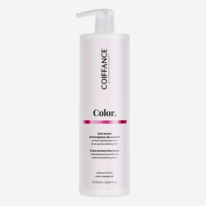 COIFFANCE Профессиональный бессульфатный шампунь для глубокой защиты цвета окрашенных волос COLOR 1000