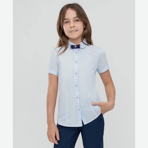 Блузка для девочки Button Blue, голубая (146)