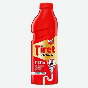 Средство для канализационных труб Tiret Turbo, жидкое, 500 мл
