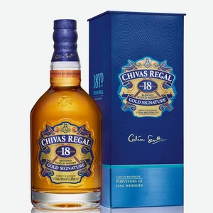 Виски шотландский ЧИВАС РИГАЛ 18 ЛЕТ 40% П/УП. 0,7Л, 0,7