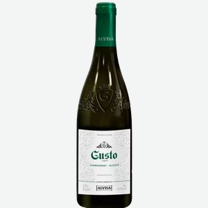 Вино Густо Вино Шардоне-алиготе 10-12% Бел. П/сл. 0,75л, 0,75