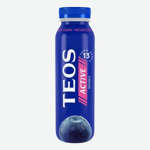 Йогурт питьевой Савушкин Teos черника 1,8% 260 г