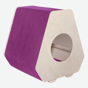 PetshopRu когтеточки домик-когтеточка  Отис , фиолетовый (45,5х45,5х50 см)