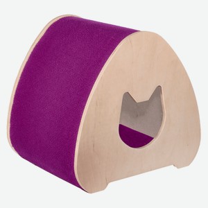 PetshopRu когтеточки домик-когтеточка  Луфи , фиолетовый (40х34х38 см)
