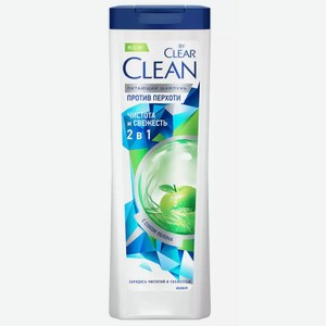Шампунь Clean От Clear 2 В 1 Чистота И Свежесть 365мл